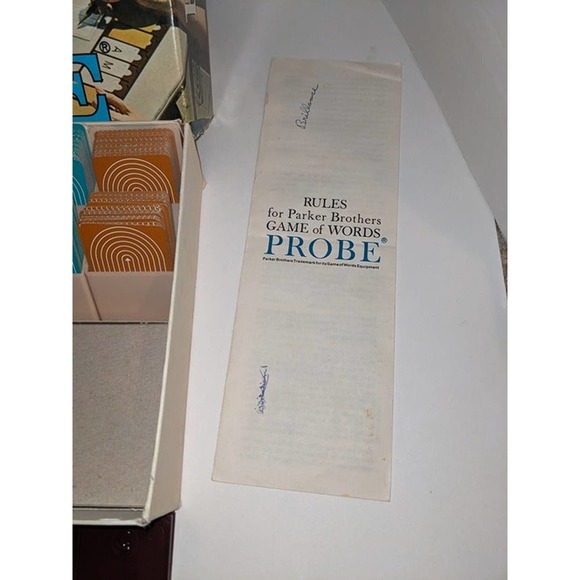 Vintage Probe Game Of Words Board Game Complete - Picture 3 of 6